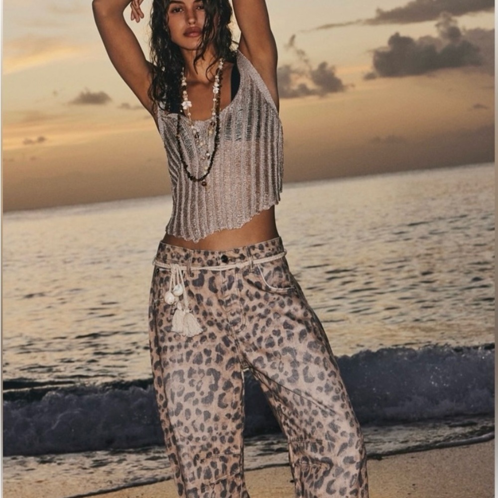 Free People We the Free Good Luck Barrel Jeans